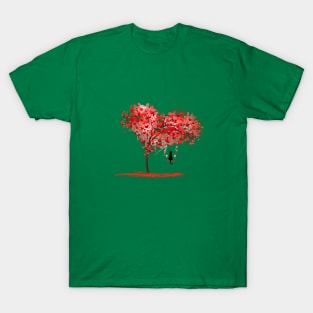 cat on swing T-Shirt